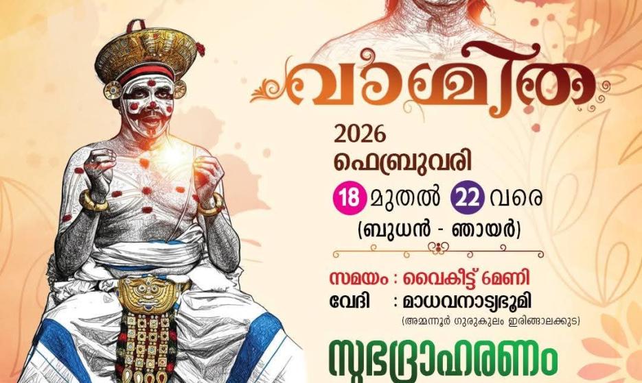Chakyarkoothu at Irinjalakuda, Thrissur, Kerala