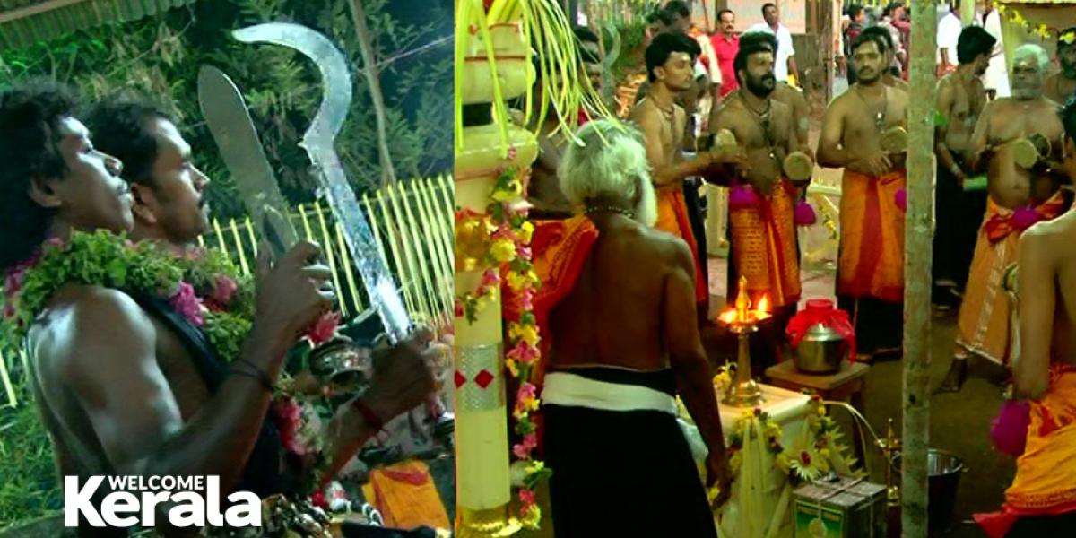 file photo of the folk ritual Ayyappan vilakku/ Desavilakku